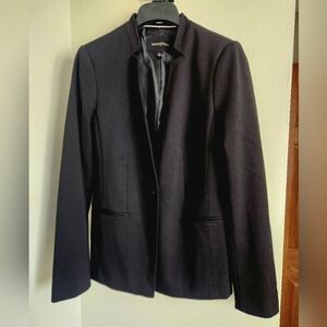 Banana Republic Blazer Black Size 2 Inverted Collar